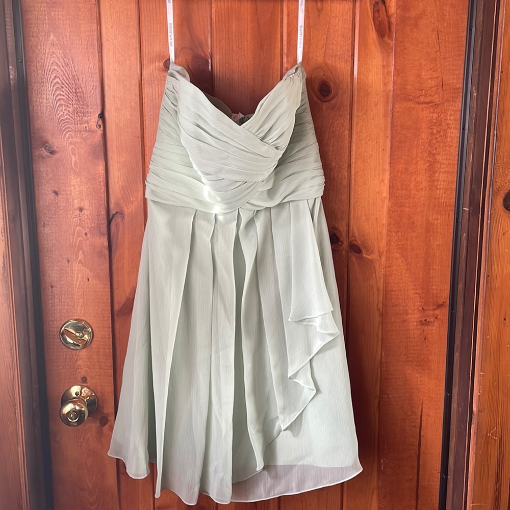 David's Bridal Bridesmaid Dress Style F14847 Green